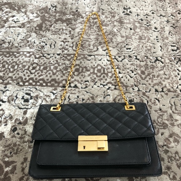 michael kors gia quilted clutch